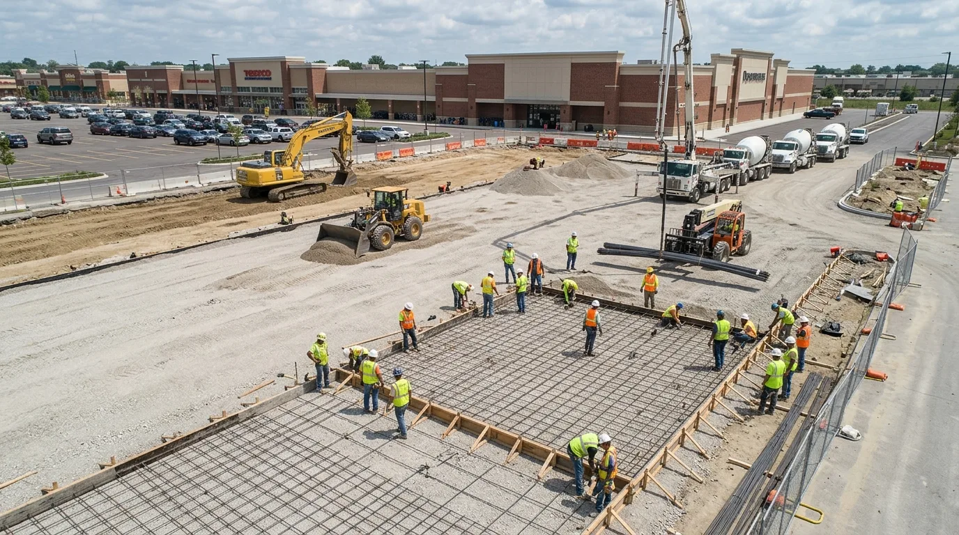 Commercial Concrete in Vestavia Hills: Summit to Wald Park